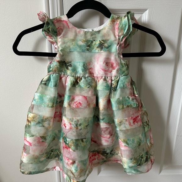 Pastourelle baby girl’s Monet shadow stripe dress in size 24M - Picture 1 of 6